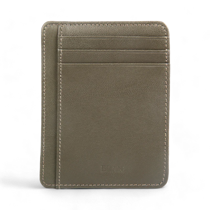 ELAN – Executive Basic Card Holder | Olive Green Nappa Leather |