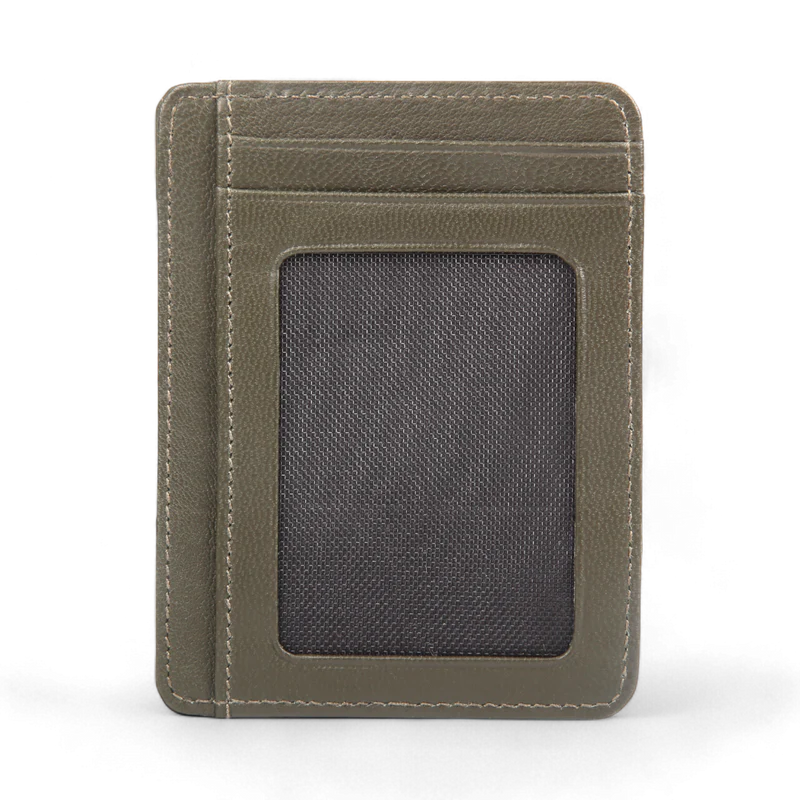 ELAN – Executive Basic Card Holder | Olive Green Nappa Leather |