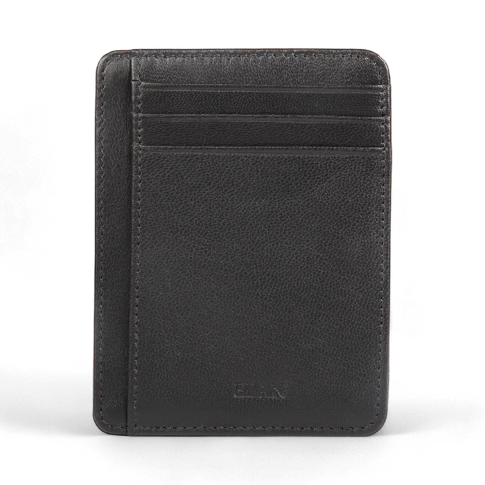 ELAN – Executive Basic Card Holder | Black Nappa Leather