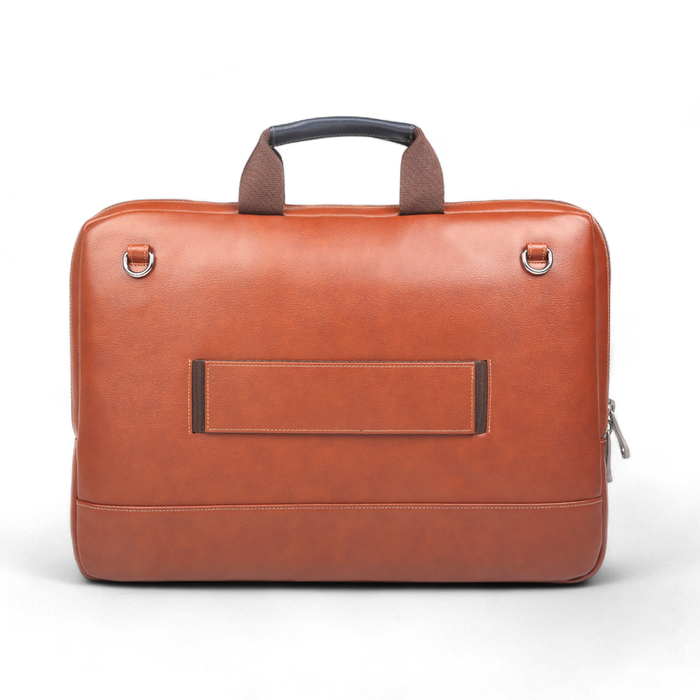 ELAN Slim 16-Inch Laptop Bag with Sleeve – Lightweight & Travel-Friendly Design – Tan