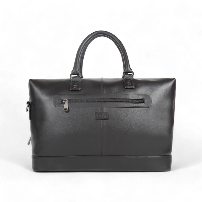 Elan – Vegan Leather Duffle Bag – Black