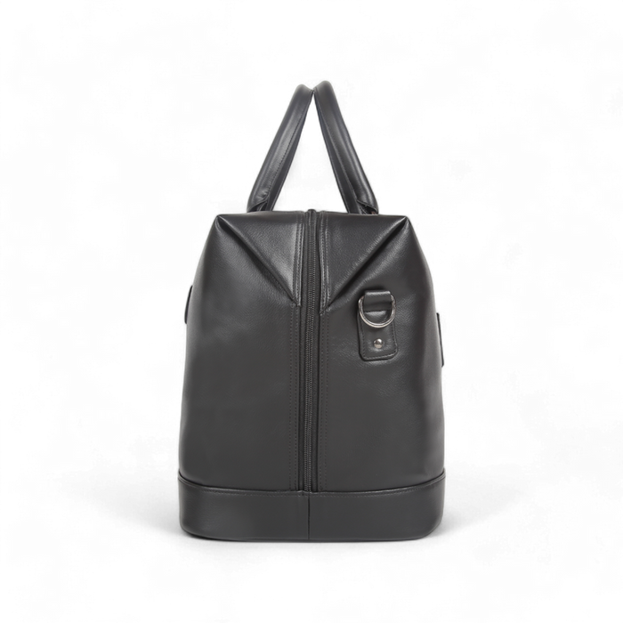 Elan – Vegan Leather Duffle Bag – Black