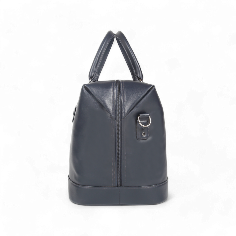Elan – Vegan Leather Duffle Bag - Blue