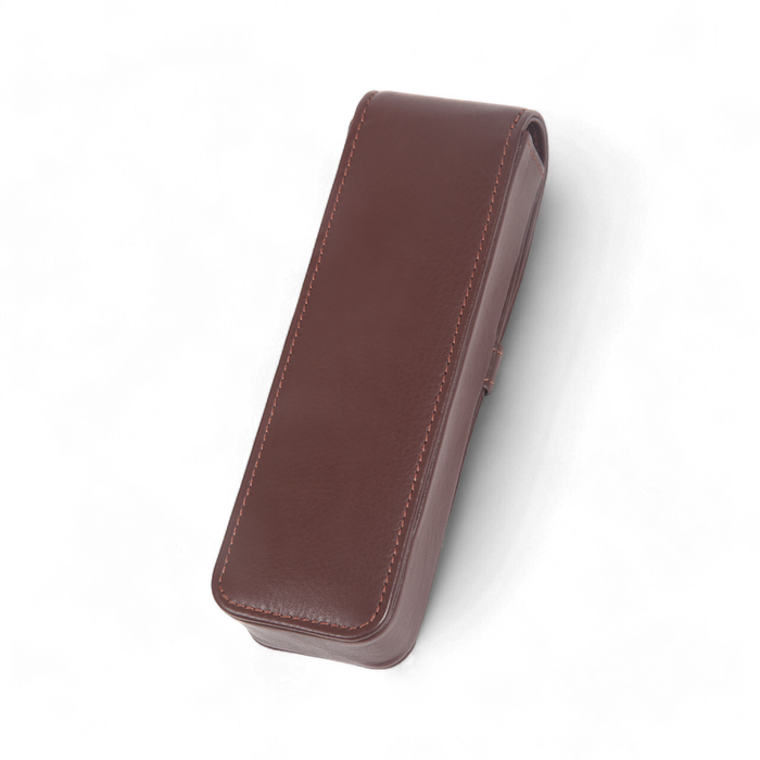 ELAN Leather 2-Pen Gift Box – Compact Holder for Executive Pen Sets (Brown)