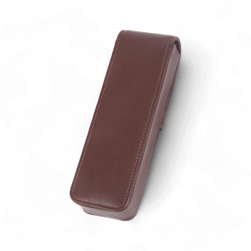 ELAN Leather 2-Pen Gift Box – Compact Holder for Executive Pen Sets (Brown)