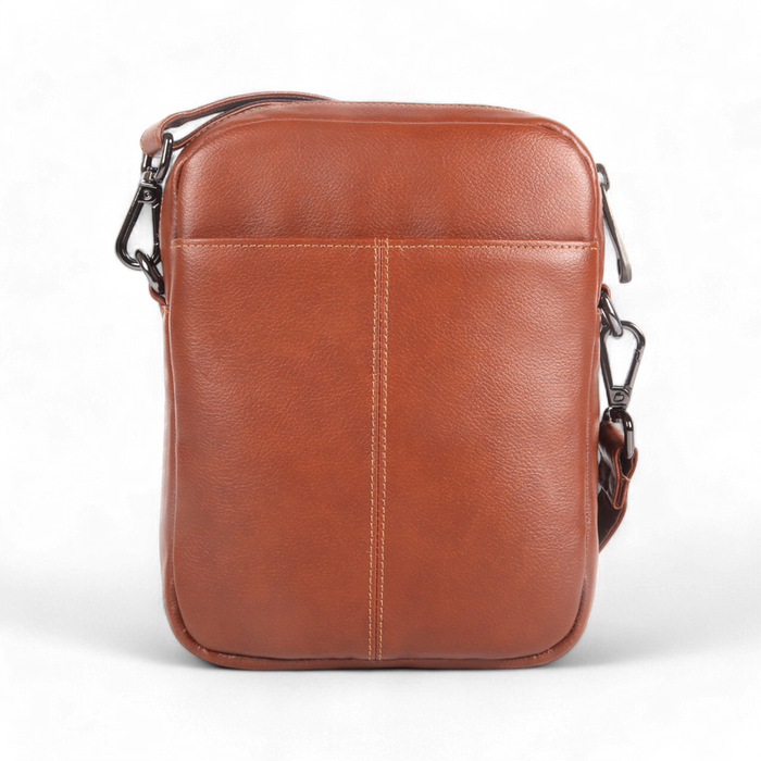 ELAN Foam Shoulder Bag with Zip Closure - Tan