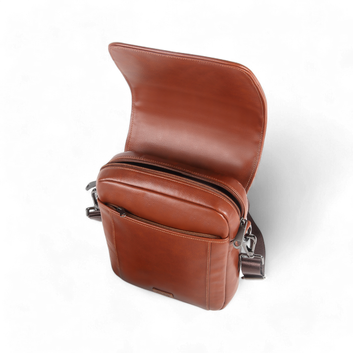 ELAN – Foam Shoulder Bag with Flap - Tan