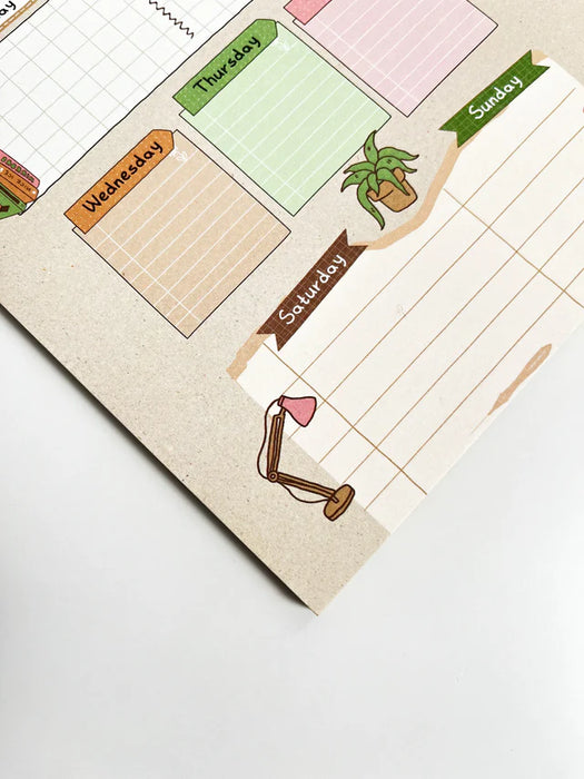 Numic A5 Notepad – Weekly Planner | Eco-Friendly Desk Pad