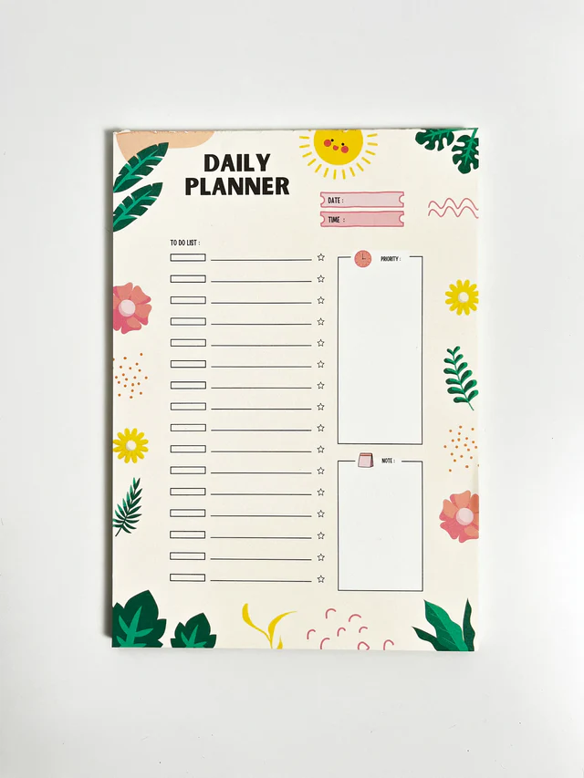 Numic A5 Notepad – Rise and Shine Daily Planner