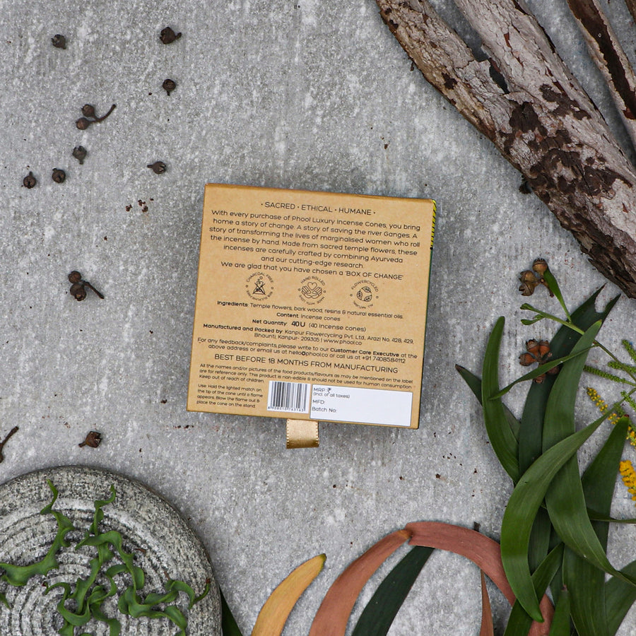PHOOL - Natural Incense Cones - Eucalyptus (40U)