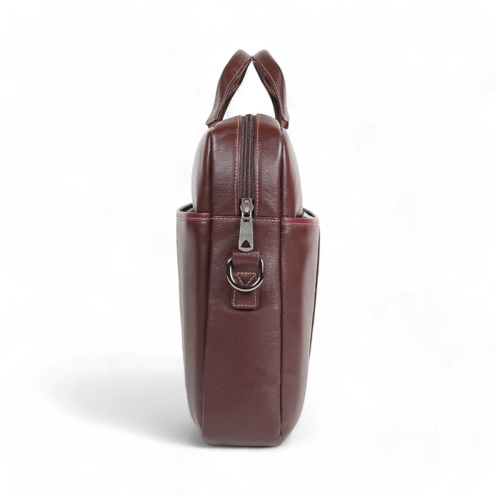 ELAN – Foam Executive Bag – Slim Professional Laptop Case with Padded Protection (Brown)