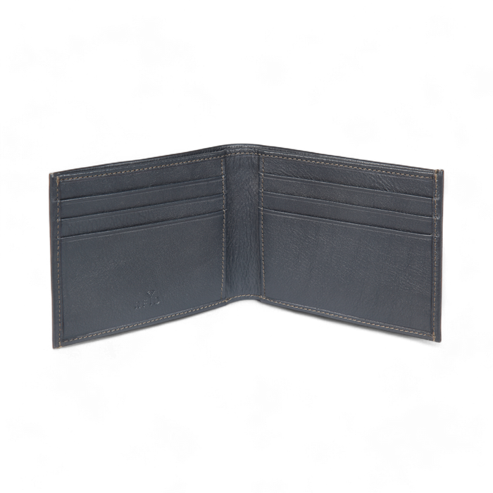Elan Slim Card Wallet – Leather Minimalist Cardholder – Blue