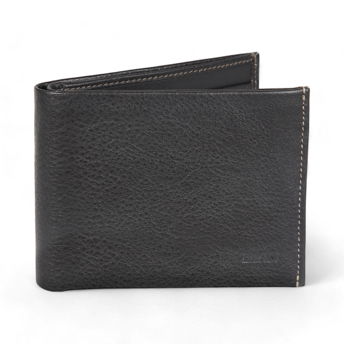 Elan Slim Card Wallet – Leather Minimalist Cardholder – Black