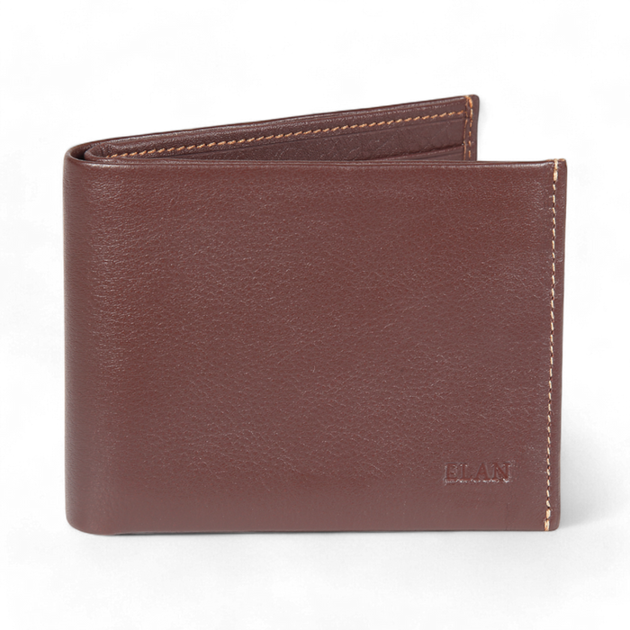 Elan Slim Card Wallet – Leather Minimalist Cardholder – Brown