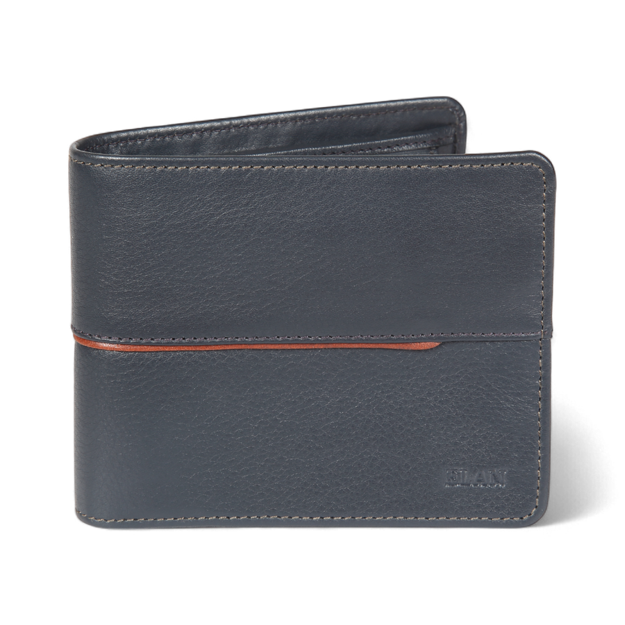 Elan – Classic Coin Pouch Flap Wallet - Blue