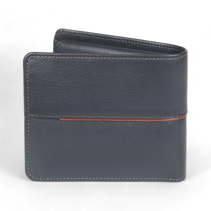 Elan – Classic Coin Pouch Flap Wallet - Blue