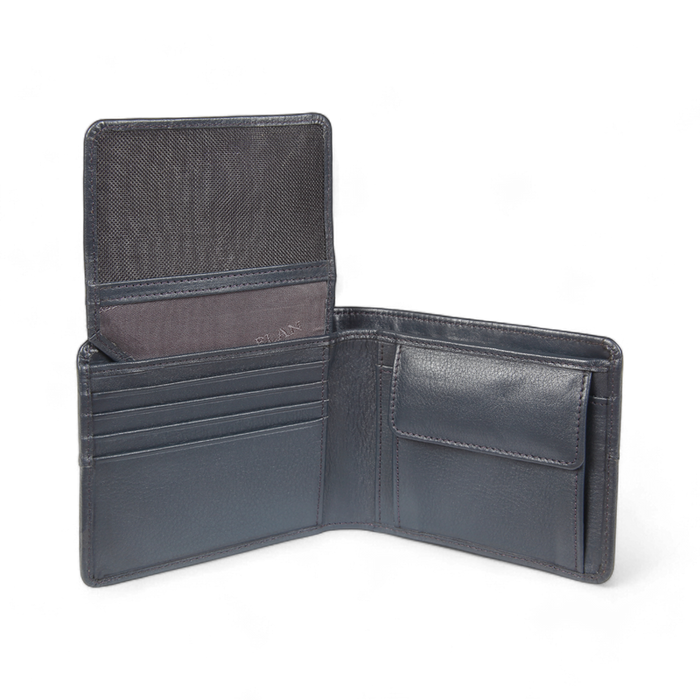 Elan – Classic Coin Pouch Flap Wallet - Blue