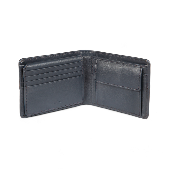 Elan – Classic Coin Pouch Flap Wallet - Blue