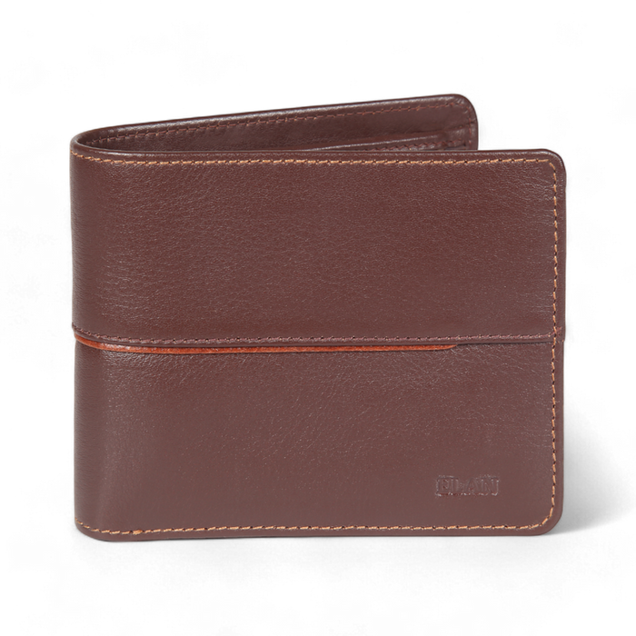 Elan – Classic Coin Pouch Flap Wallet - Brown