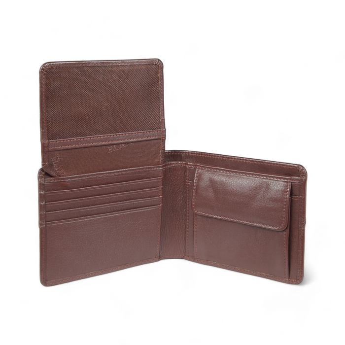 Elan – Classic Coin Pouch Flap Wallet - Brown