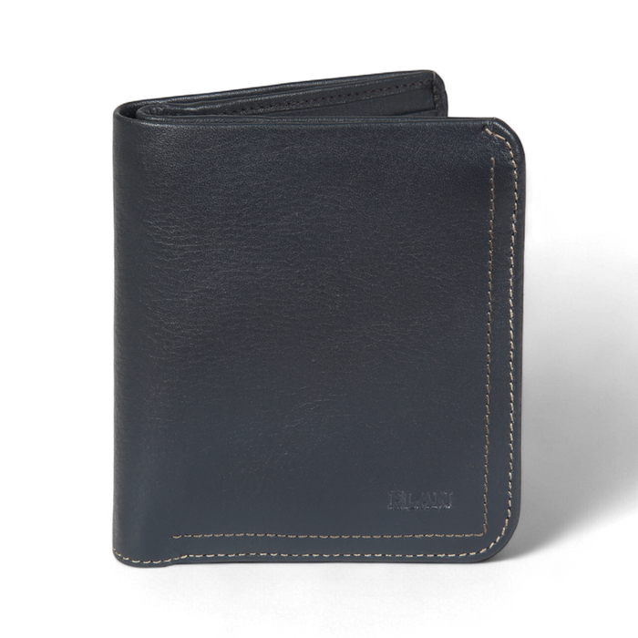 ELAN Vertical Zipper Coin Wallet (Blue)