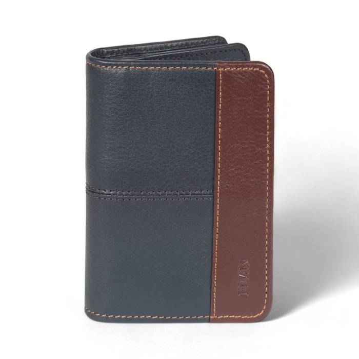 ELAN – Premium Sleek Leather Business Card Holder - Blue