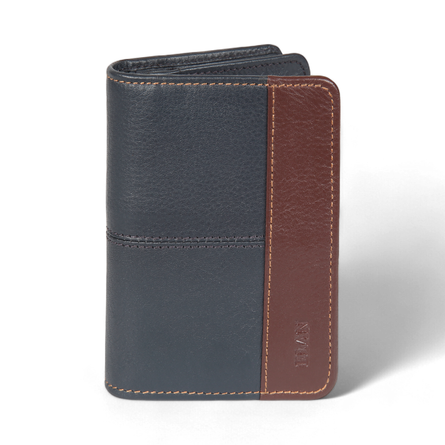 ELAN – Premium Sleek Leather Business Card Holder - Blue