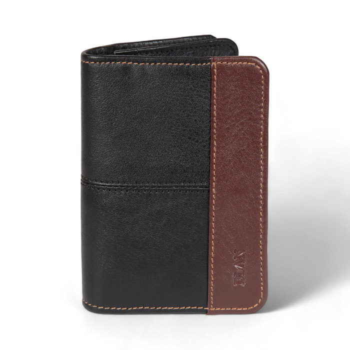 ELAN – Premium Sleek Leather Business Card Holder - Black