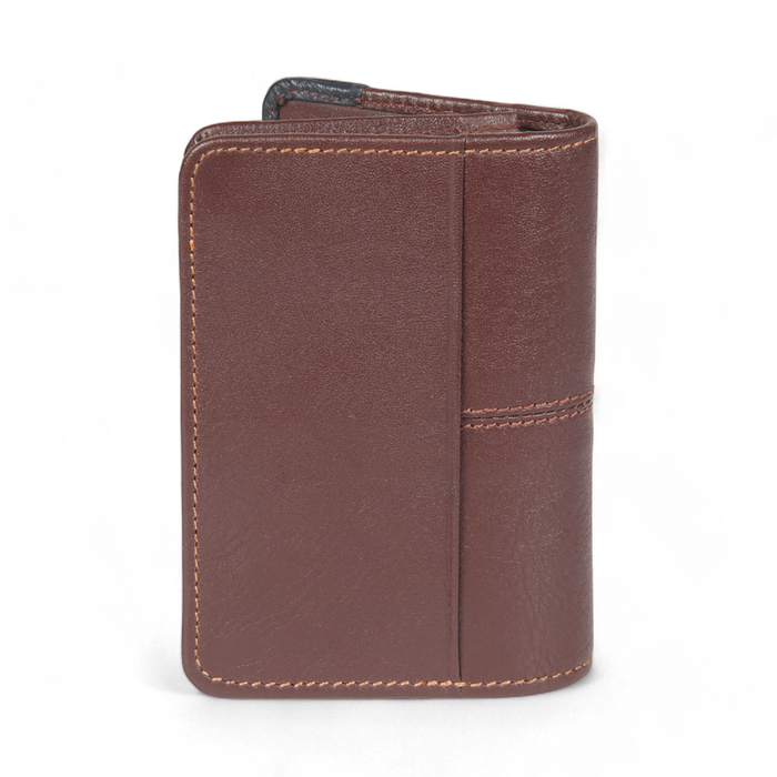 ELAN – Premium Sleek Leather Business Card Holder - Brown