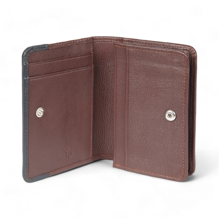 ELAN – Premium Sleek Leather Business Card Holder - Brown