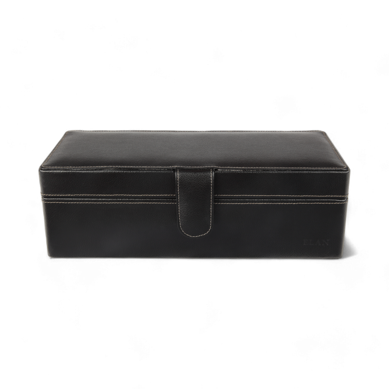 ELAN 4-Watch Case – Sustainable Vegan Watch Pouch for Travel (Black)