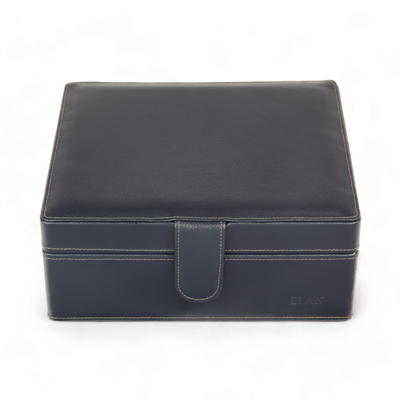 ELAN 6-Watch Case – Eco-Friendly Vegan Organizer for Daily Use (Blue)