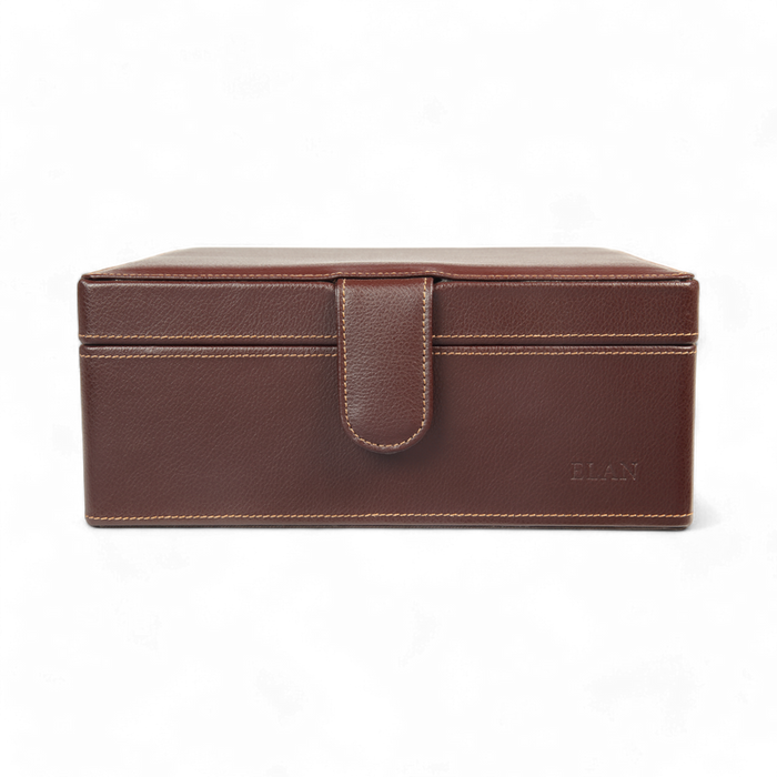 ELAN 6-Watch Case – Eco-Friendly Vegan Organizer for Daily Use (Brown)