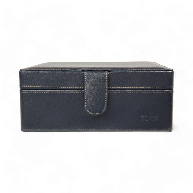 ELAN 6-Watch Case – Eco-Friendly Vegan Organizer for Daily Use (Blue)