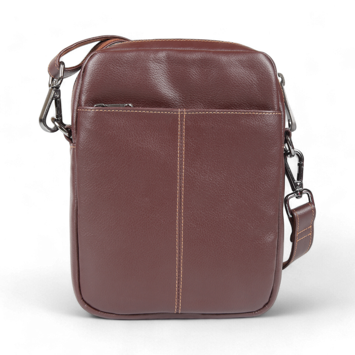 ELAN - Foam Shoulder Bag with Zip Closure - Brown