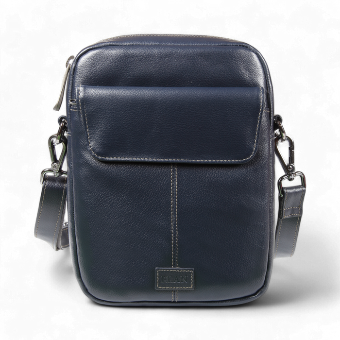 ELAN – Foam Shoulder Bag with Zip Closure - Blue