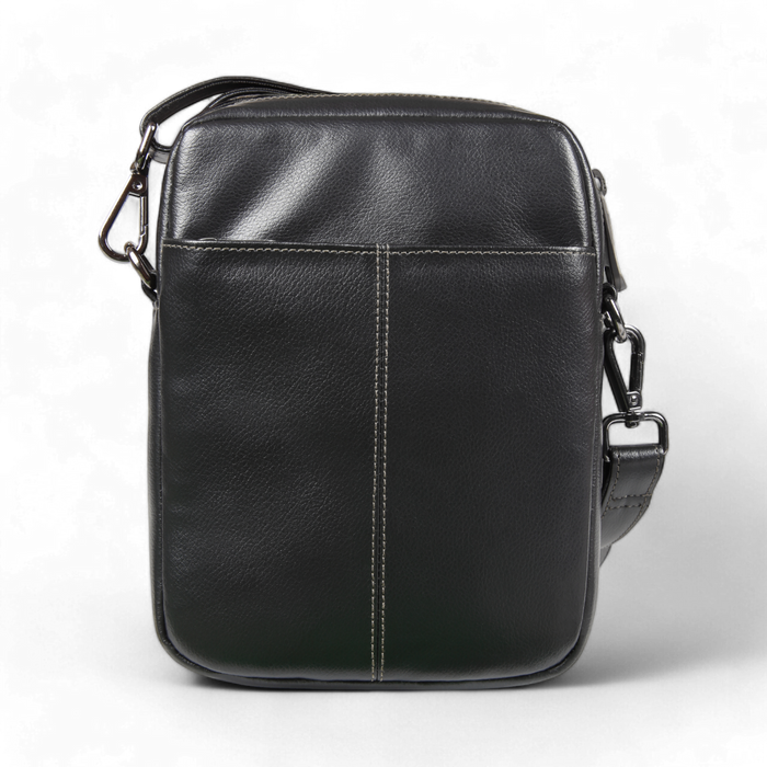 ELAN – Foam Shoulder Bag with Zip Closure - Black