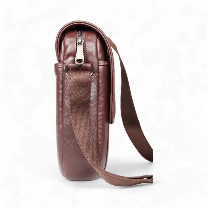 ELAN - Foam Shoulder Bag with Flap - Brown