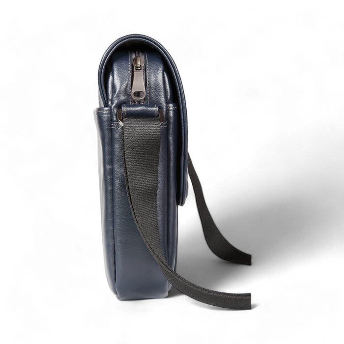 Elan – Foam Shoulder Bag with Flap - Blue