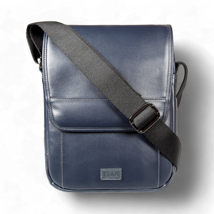 Elan – Foam Shoulder Bag with Flap - Blue
