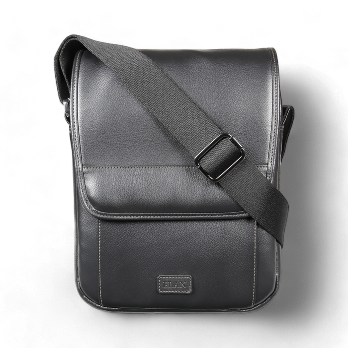 ELAN - Foam Shoulder Bag with Flap - Black