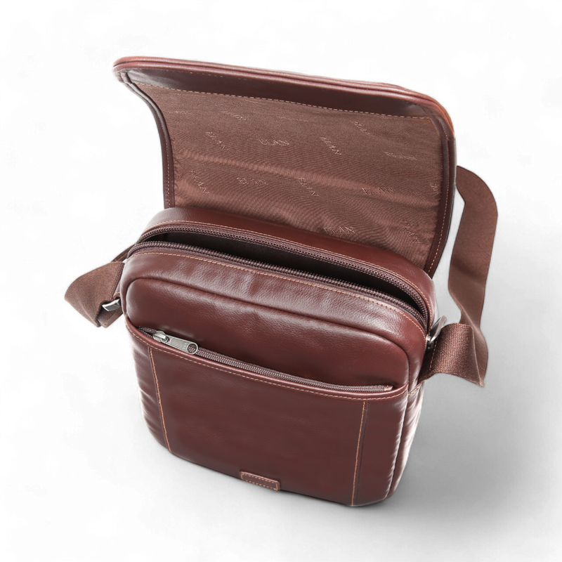 ELAN - Foam Shoulder Bag with Flap - Brown