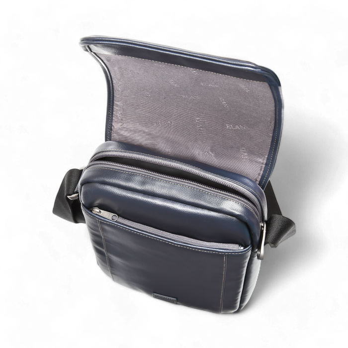 Elan – Foam Shoulder Bag with Flap - Blue