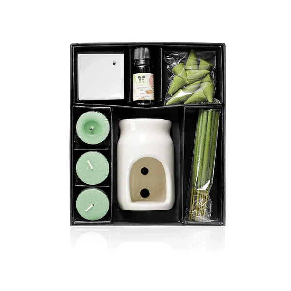 IRIS Ceramic Apple Cinnamon Fragrant Gift Pack