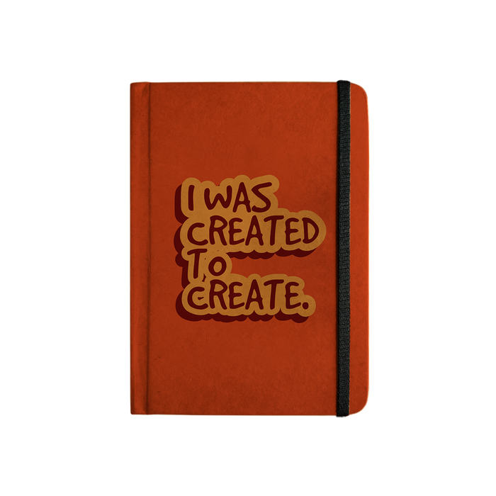 MOOCH – I Was Created to Create A5 Diary | Buff Cartridge Paper | 120 GSM