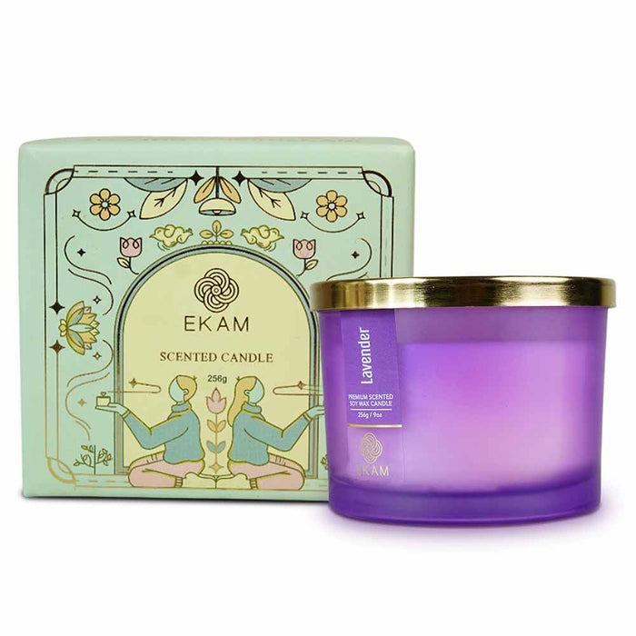 Ekam Lavender 3-Wick Scented Candle