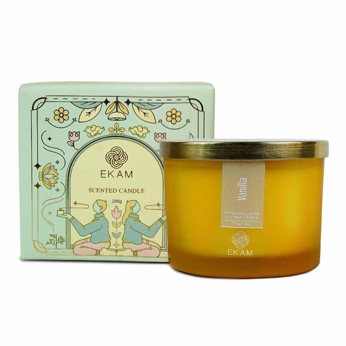 Ekam Vanilla 3-Wick Scented Candle