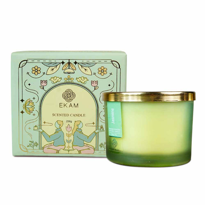 Ekam - Jasmine 3-Wick Scented Candle