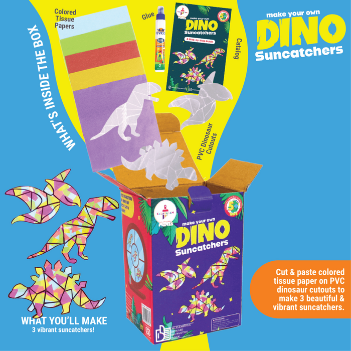 Kalakaram Mini DIY Dino Suncatcher Kit