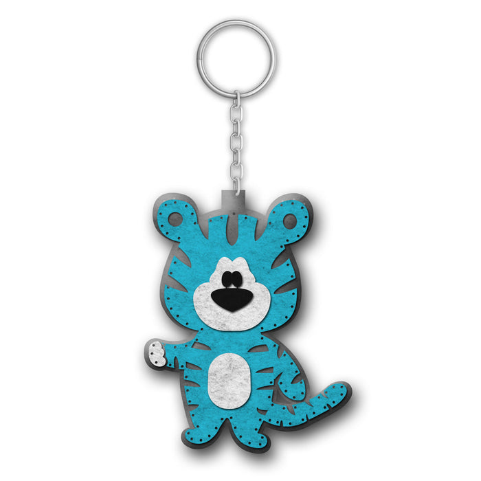 iCraft DIY Felt Keychain – Blue Kitten
